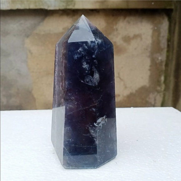 730 grams natural rainbow fluorite tower - Picture 4 of 11